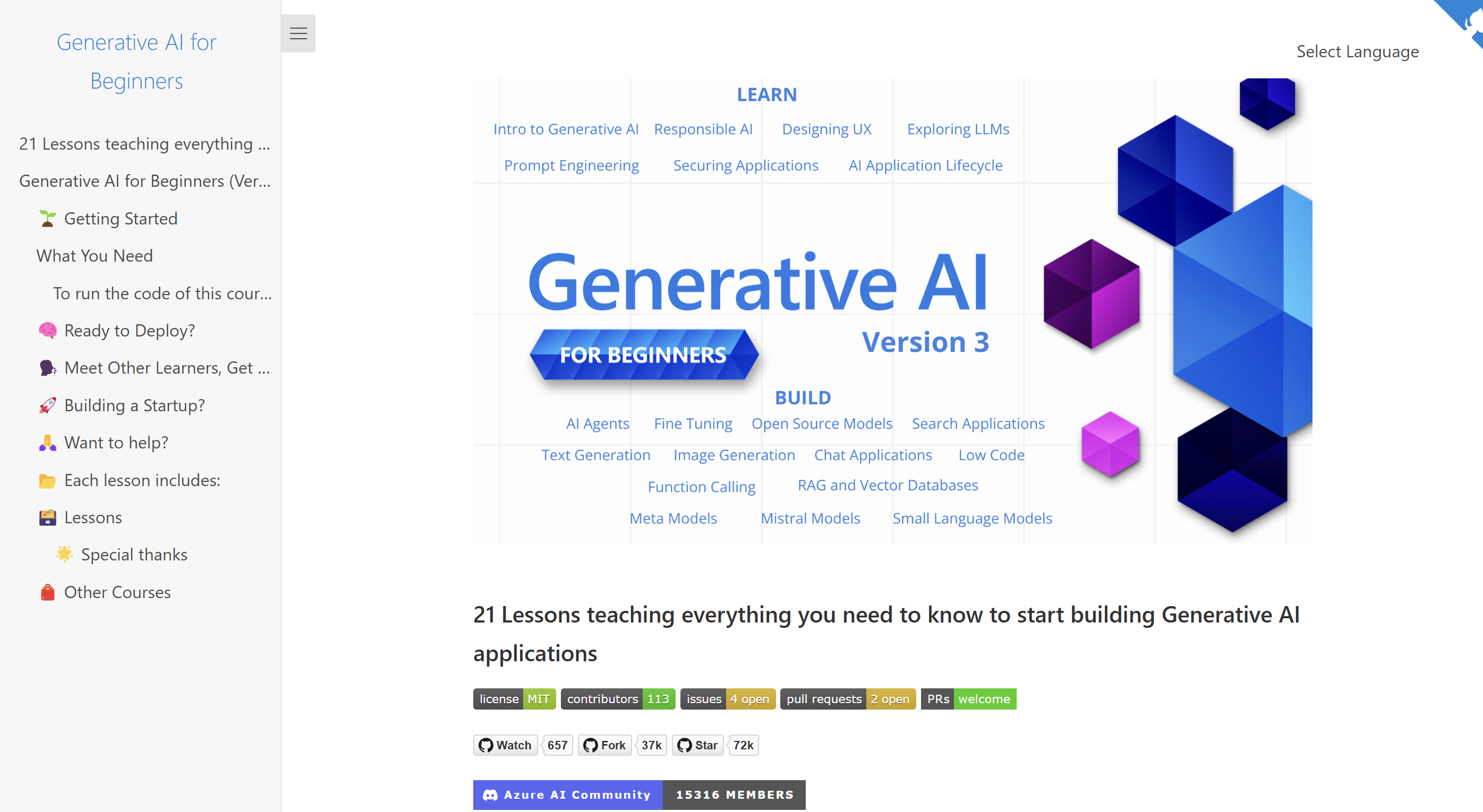 Generative AI for Beginners