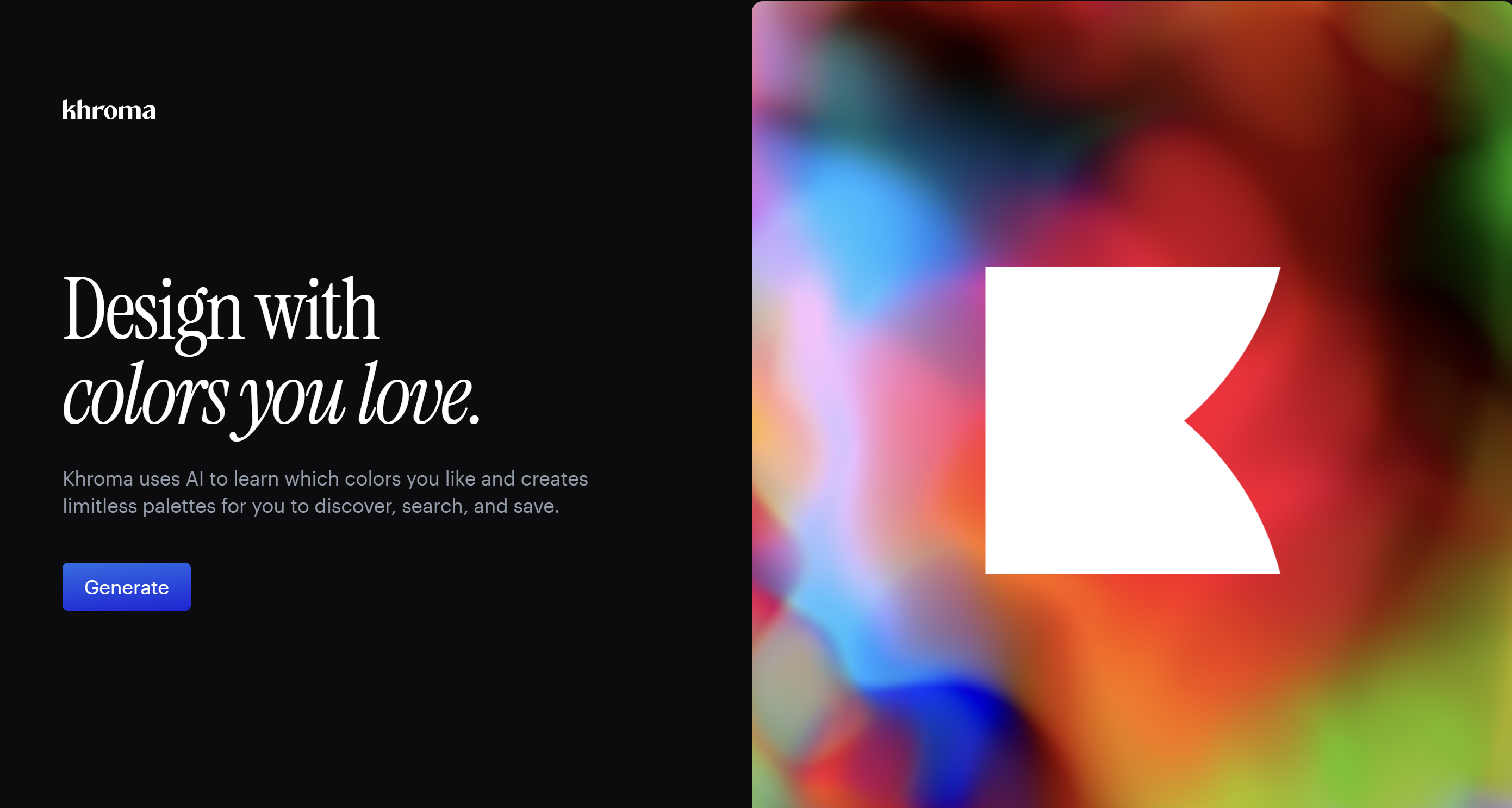 Khroma AI配色